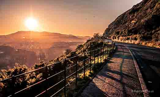 <p>Sunset over South Edinburgh</p>