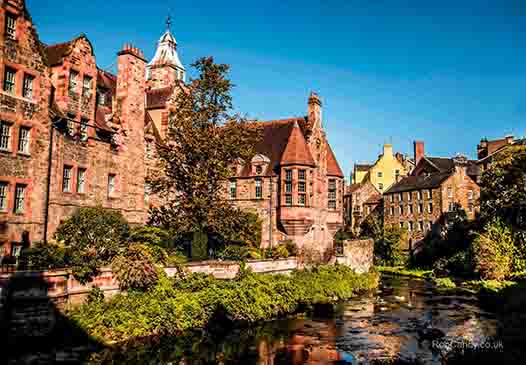 <p>Dean village under blue sky</p>