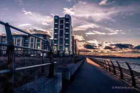 <p>High rise flats by the sea</p>