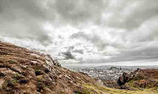 <p>Edinburgh from the crags</p>