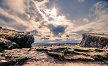 <p>Sky over cliffs</p>