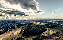 <p>Salisbury Crags from above</p>