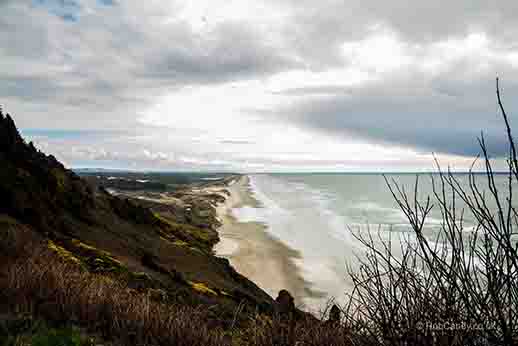 <p>Down the sandy coast</p>