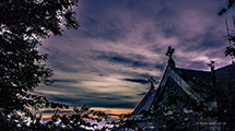 <p>Church building under evening sky</p>