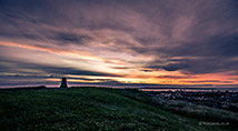 <p>Hill view under evening sky</p>