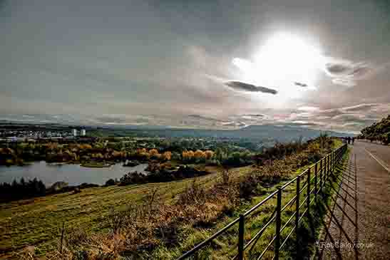 <p>Autumn over south Edinburgh</p>