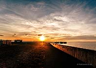 <p>Sunset over the sea</p>